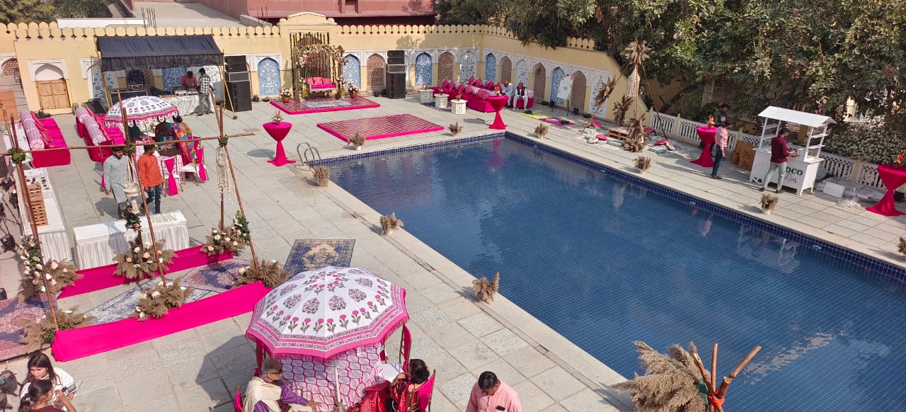 Pool Side Celebration by Dreamlinevacattion